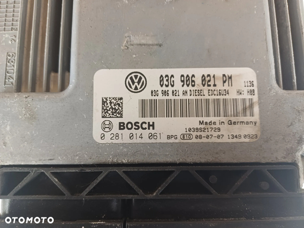 VW Sterownik Komputer Silnika Bosch 03G906021PM 0281014061 - 2