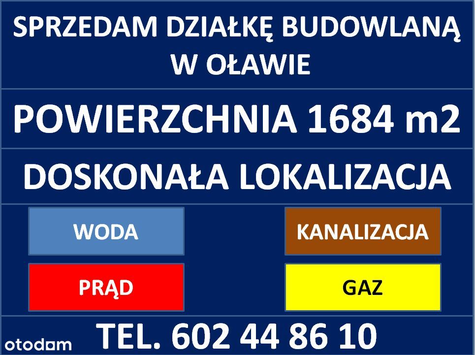 Działka budowlana Oława - doskonała lokalizacja