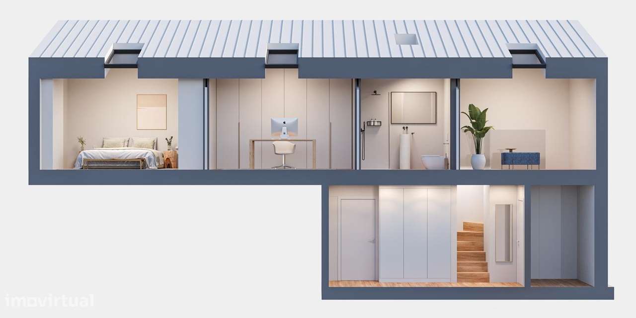 Apartamento T1+1 com terraço Matosinhos Sul-15