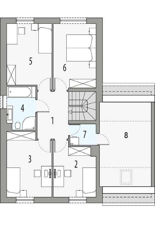Sprzedam dom 154,5m2, 6 pokoi +salon. - Pełny obrazek: 4/7