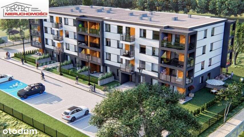 Działka z projektem budynku wielorodzinnego. - Pełny obrazek: 1/7