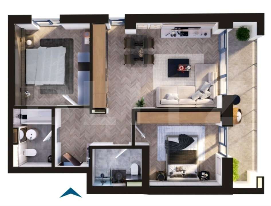 Apartament de vanzare, cu 3 camere, 74 mp, zona Torontalului - Imagine principală: 1/1
