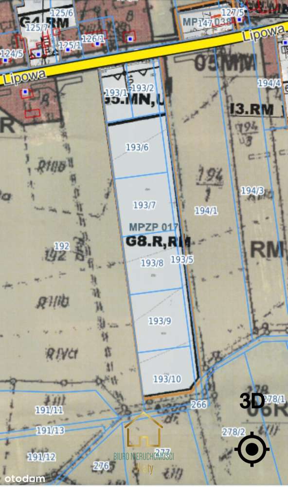 Została ostatnia! Działka r. Mpzp Perlino 3000m2,-10