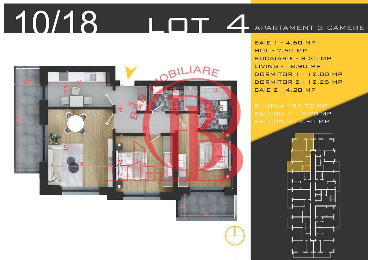 3 camere decomandat Titan Pallady Metrou Nicolae Teclu