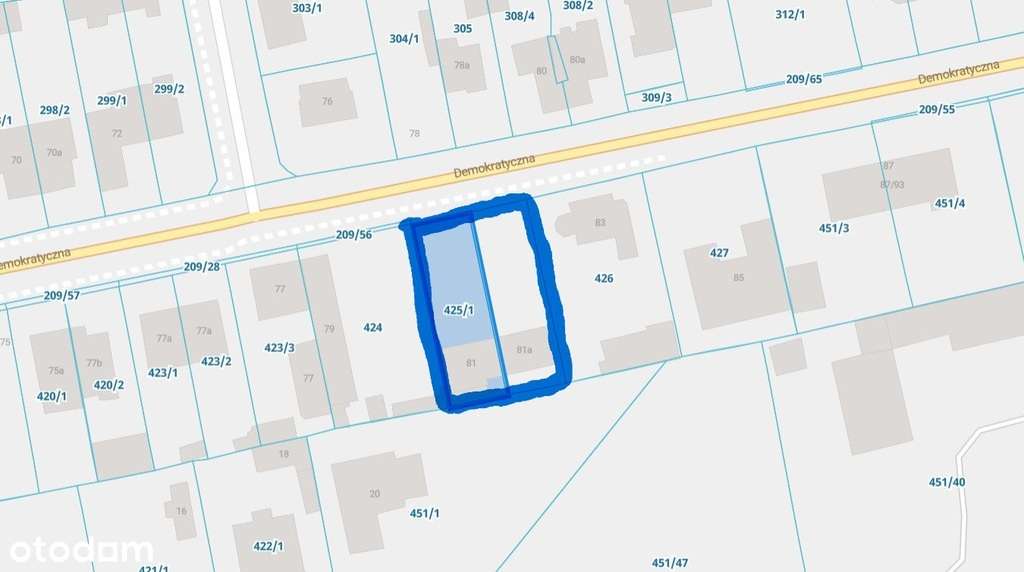 Działka Łódź Górna 852m²-4