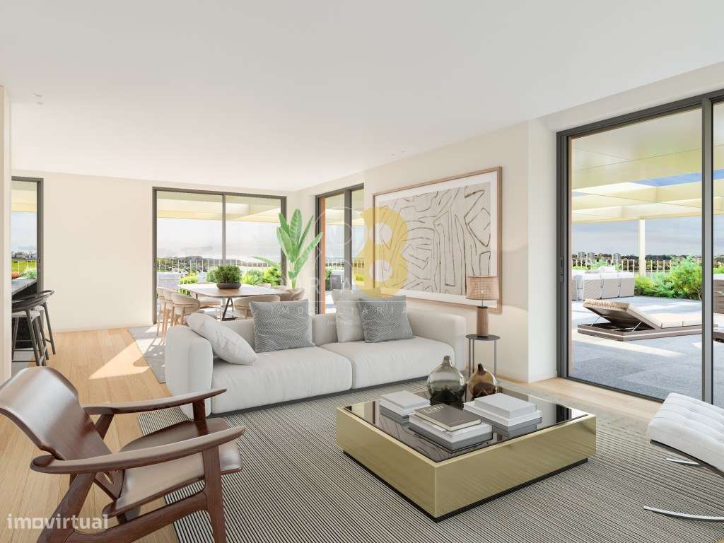Excelente apartamento T3 com terraço e piscina junto à Marina da Af...-8