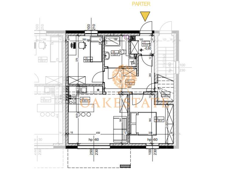 Nowoczesne mieszkanie 3 pokojowe na sprzedaż 57m2 - Pełny obrazek: 5/8