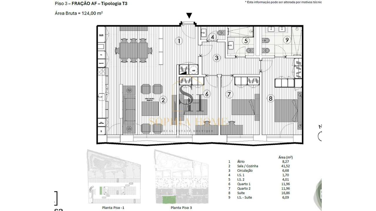 Apartamento T3 em Porto-18