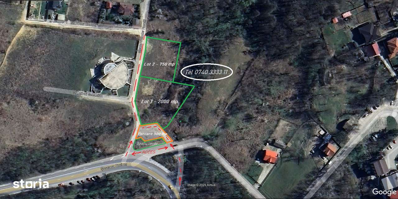 Teren 2751 mp / 100 euro/mp  Bucium la sosea / Pensiune, Restaurant-1