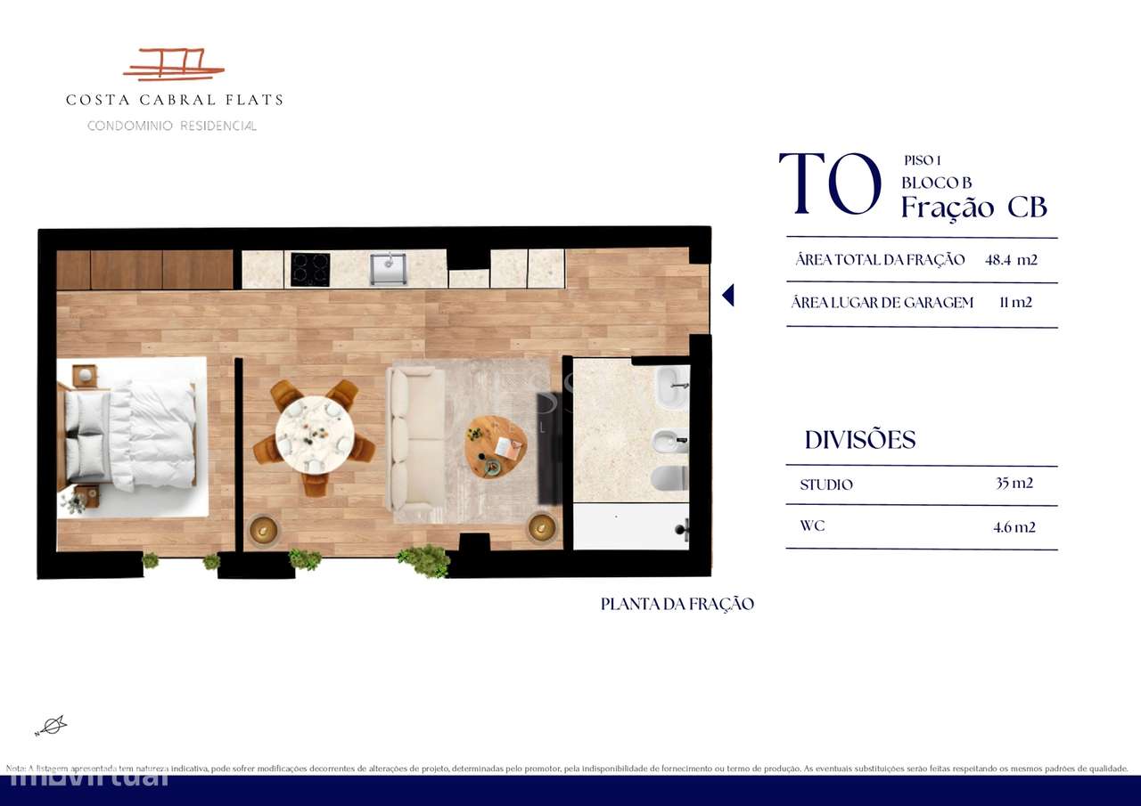 Apartamento T0 no Empreendimento CC FLATS-10