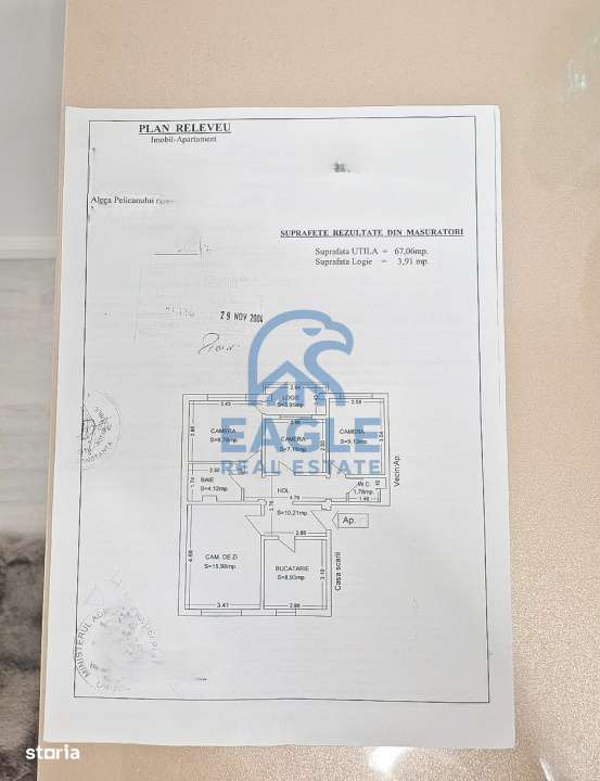 Cet - 4 Camere 2 Bai cu balcon etaj intermediar la cheie - Imagine principală: 3/19