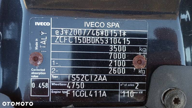 Iveco DAILY 50C15  3,0L SKRZYNIA 15 PALET PLANDEKA FIRANKA - 17