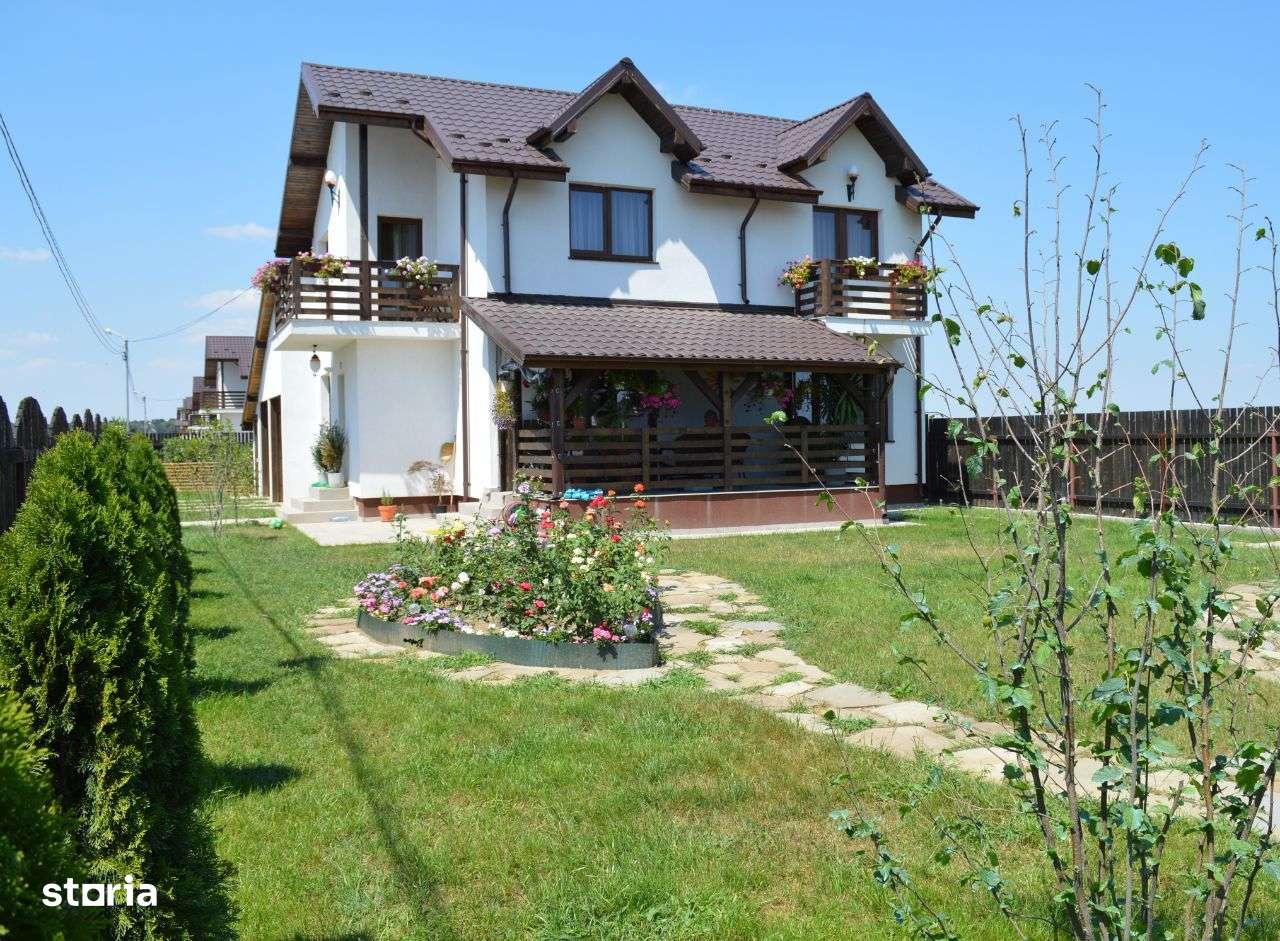 Vila la cheie- P+1-Sabareni -padure, C.tehnica + Incalzire pardoseala - Imagine principală: 5/18