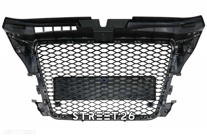 Grila RS AUDI A3 8P Facelift (2008-2012) Negru lucios - 3