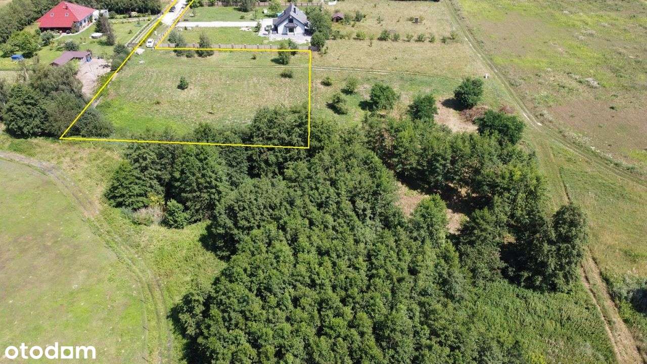 3838m2 piękna działka bud. Zakrzyce, gm. Miękinia-1