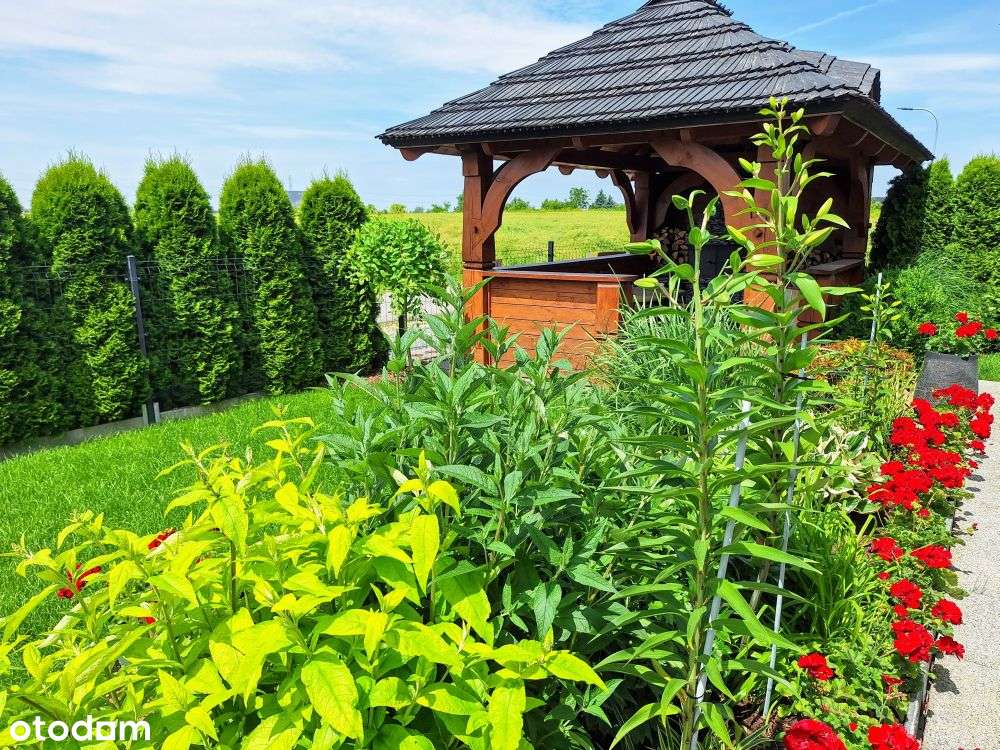 Piękny, nietuzinkowy, 5 pokoi, altana, garaż, pompa ciepła,super ogród-14