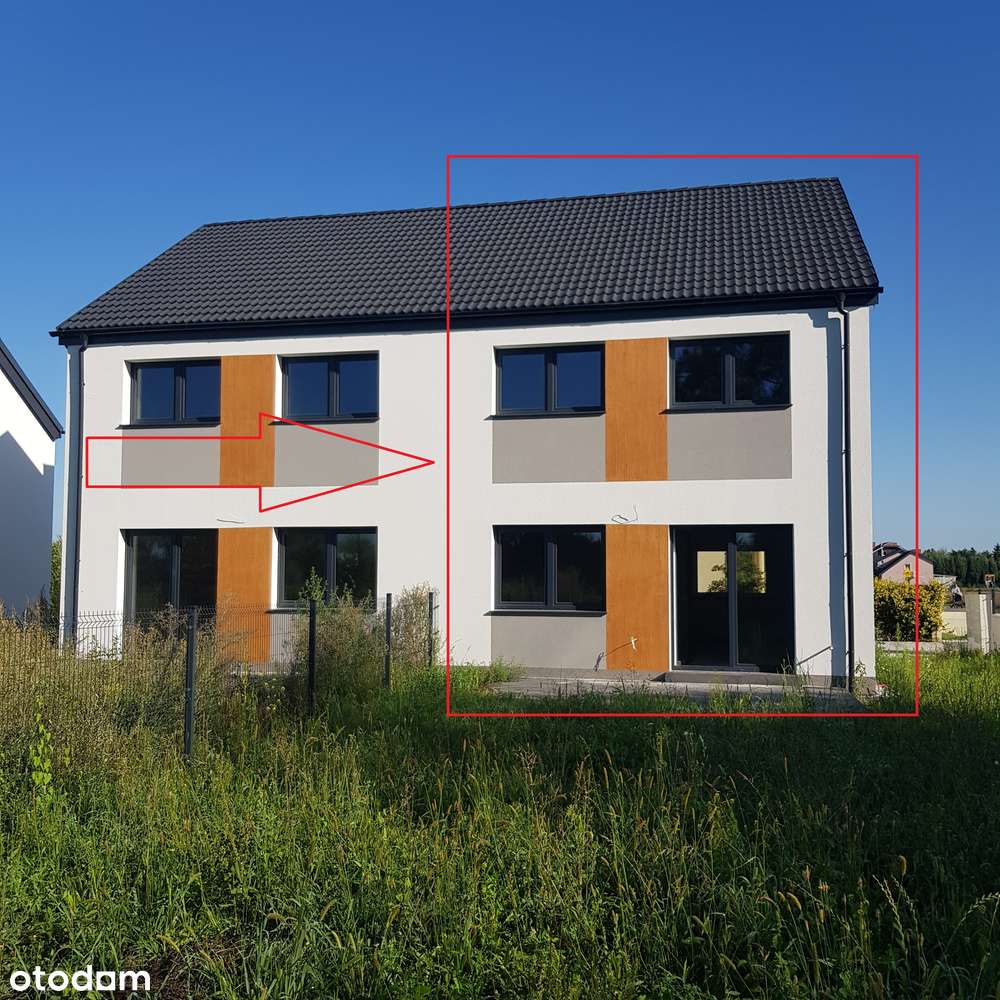 Gotowy dom, Długołęka ul. Południowa, taras, miejsce postojowe, ogród. - Pełny obrazek: 4/11