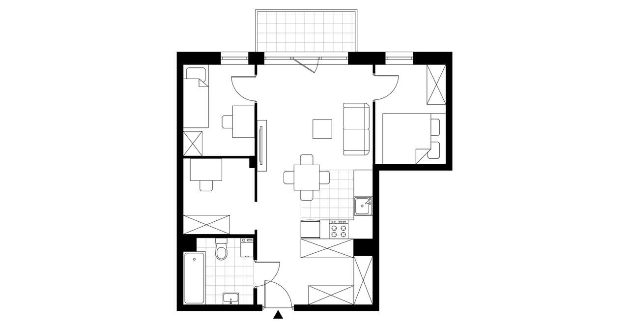 3-pokojowe mieszkanie 52m2 Bez Prowizji - Pełny obrazek: 4/5