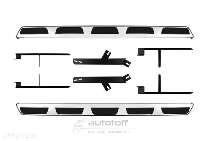 Praguri din aluminiu pentru Audi Q7 4L (05-14) Trepte aluminiu - 1