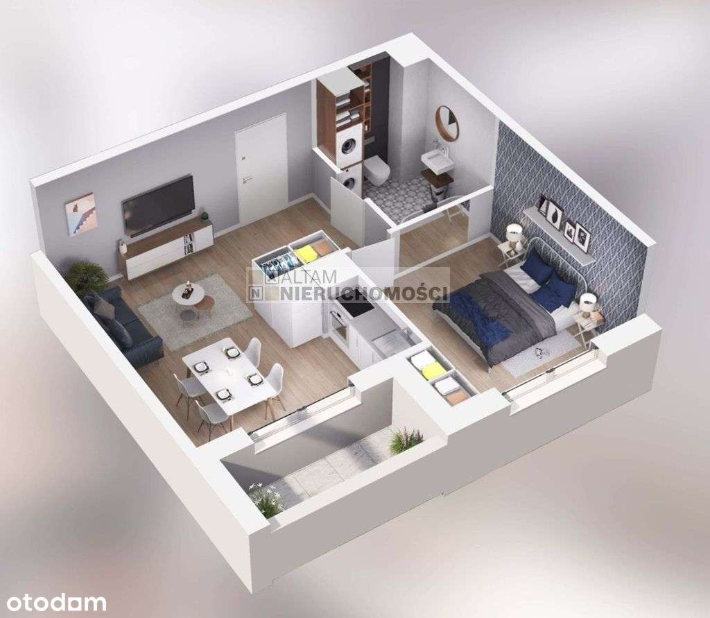 2pok 40 m² balkon|sierpień'26|widok na zieleń|0% - View 3