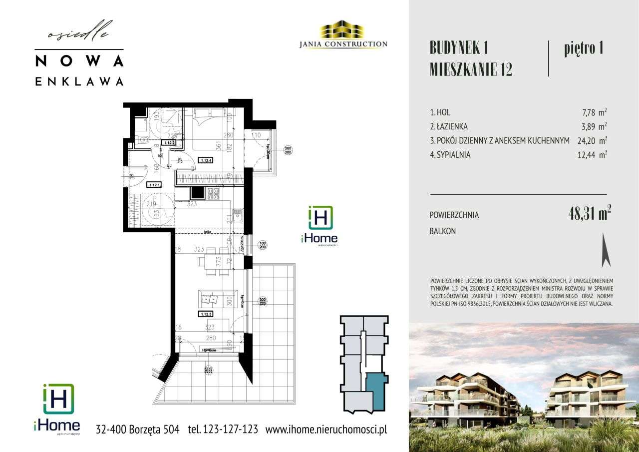 2-pok. mieszkanie w Dobczycach–zarezerwuj już dziś - Pełny obrazek: 5/5