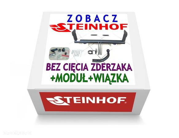 Steinhof Nowy Hak Holowniczy + Kula + Moduł Quasar + Wiązka Uniwersalna 7 pin + Gniazdo elektr.do Dodge Caliber od 2006 BEZ CIĘCIA ZDERZAKA - 1