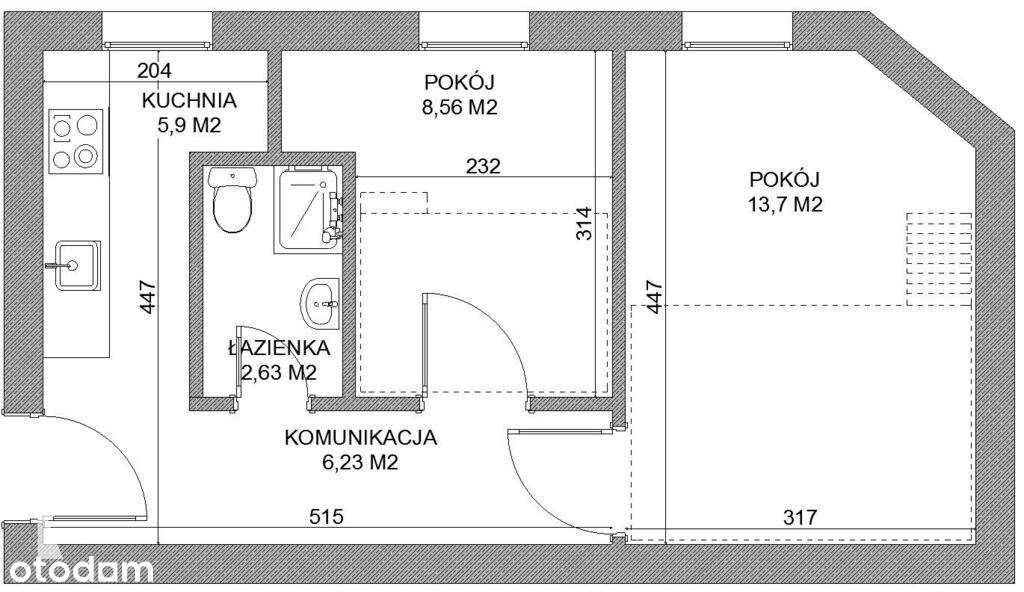 Jeżyce!2 pokoje w topowej lokalizacji-15