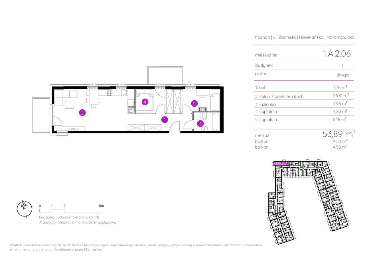 Miejsce w hali GRATIS > 3 pokoje > 2 Balkony > KLUCZE styczeń !-4