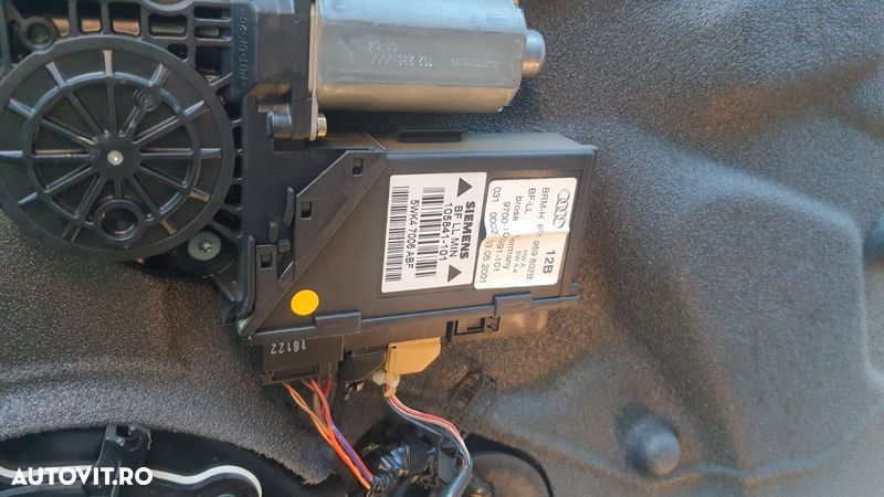 Motoras Geam Macara Electrica Usa Portiera Dreapta Fata Audi A4 B6 2001 - 2005 Cod 8E1959802B 5WK47006ABF [C1721] - 1