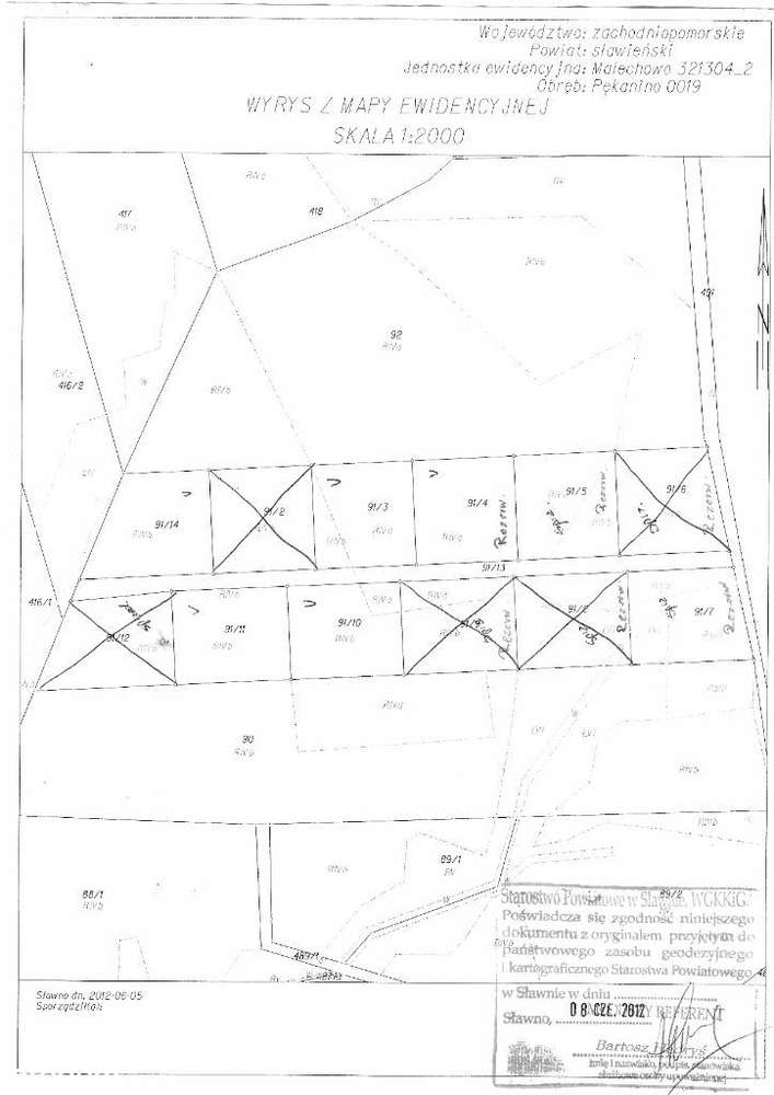 Darłowo - Pękanino . Siedliskowa 1612 m2. Morze . - Pełny obrazek: 5/8