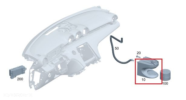 MERCEDES W206 W214 W223 Atomizer perfum OE - 3