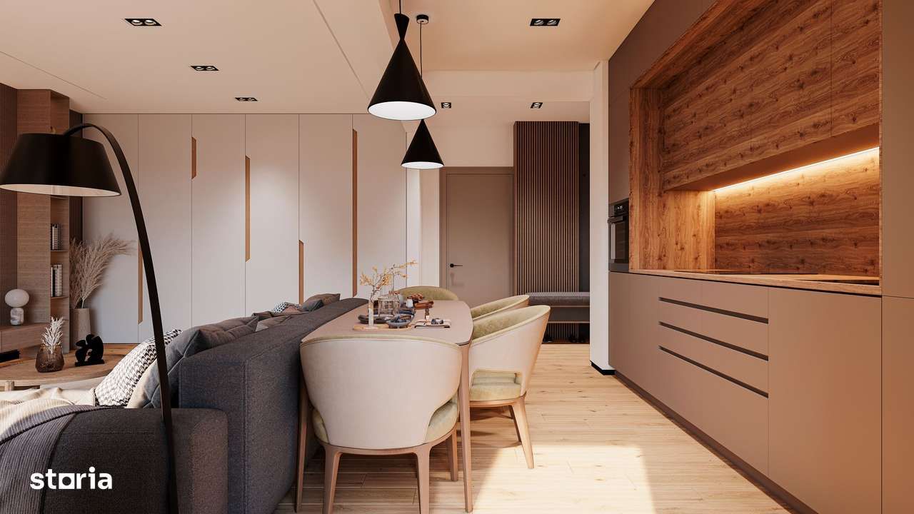 Apartament premium 2 camere cu balcon generos și 2 parcări incluse!!! - Imagine principală: 4/14