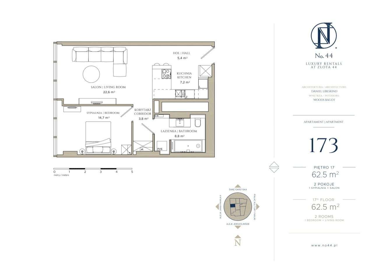 Apartament 2-pokojowy na Złotej 44 BEZ PROWIZJI-19