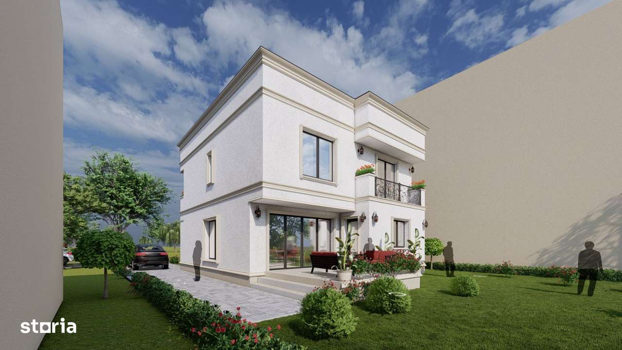 Vila Neoclasica zona CENTRALA Otopeni curte 500m2-8