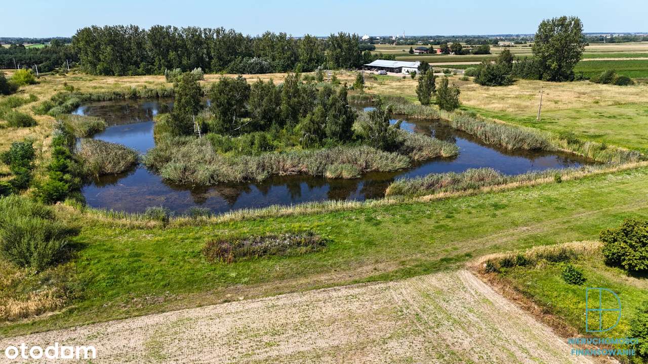 Działka inwestycyjna 7,4 ha ze stawem – przy DK92 i A1-9