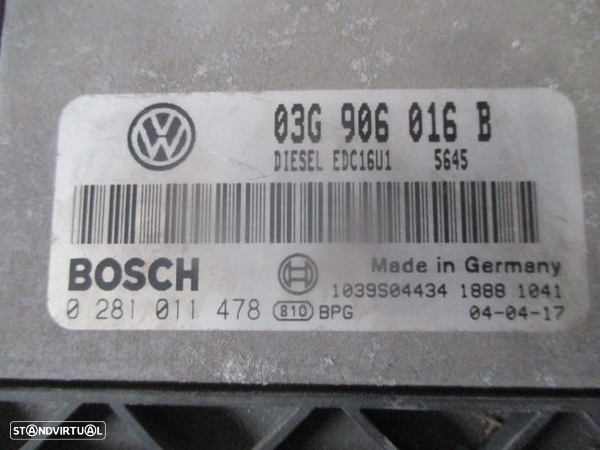 Centralina 1K0920860L 03G906016B 1K0937049L  1K0937124H VW GOLF 5 2004 1.9 TDI 0P BOSCH - 6