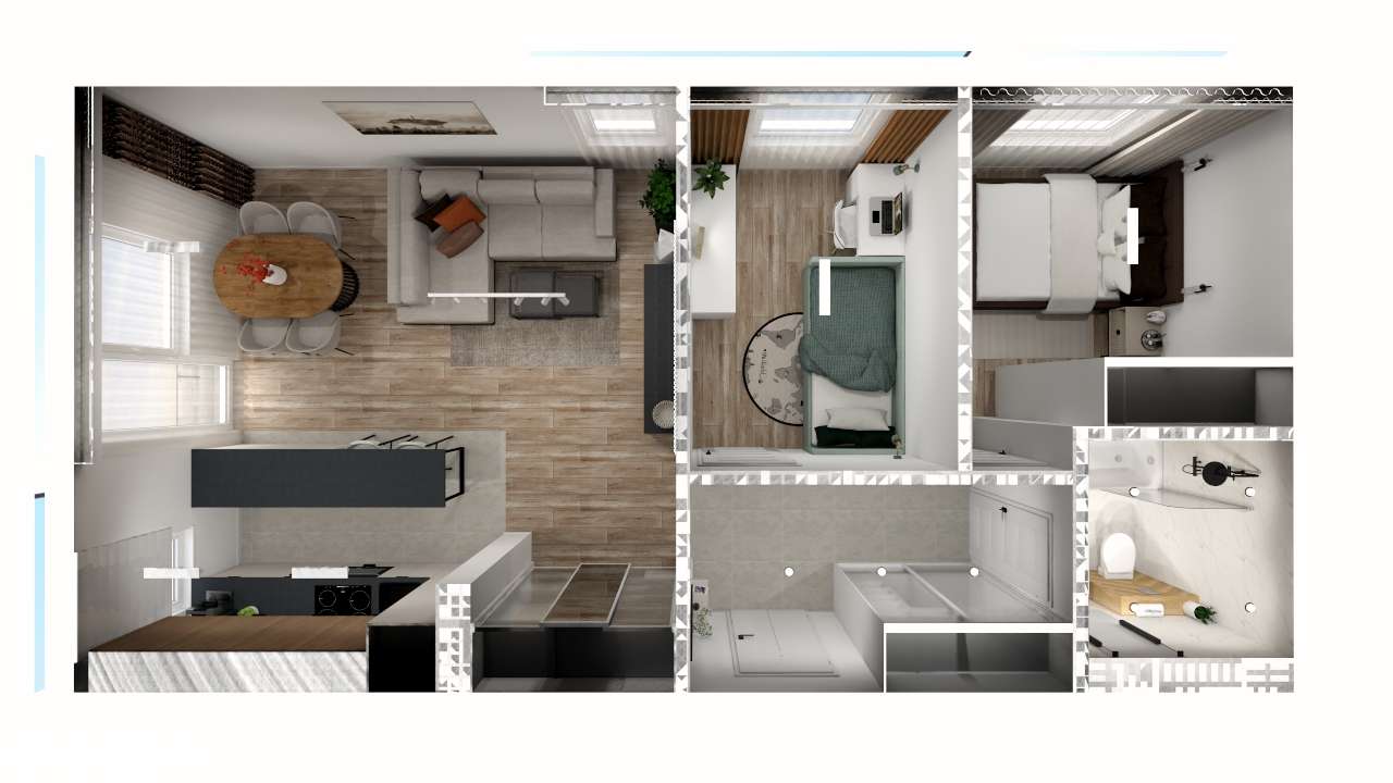 Już niedługo gotowe! Piękne mieszkanie 3 pokojowe w trakcie remontu-7