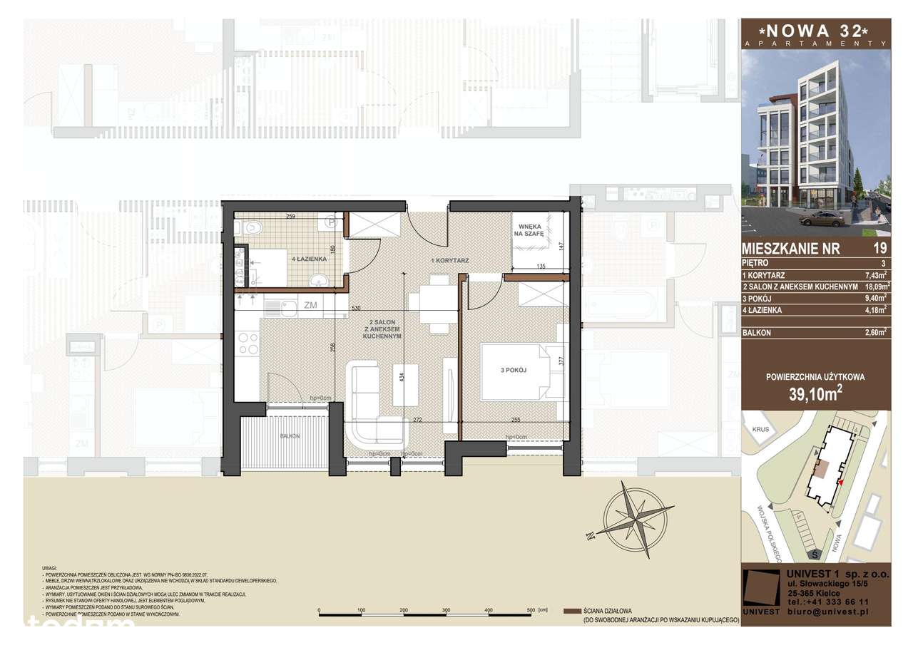Nowa 32 | mieszkanie 2-pok. | 19 - Pełny obrazek: 2/9