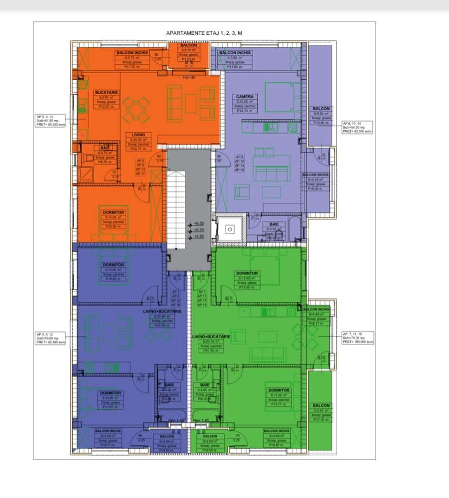 Bloc nou,loc de parcare inclus,3 camere - Imagine principală: 2/4