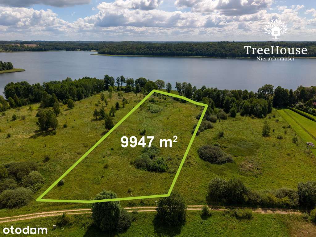 Działka z linią brzegową - uzbrojona