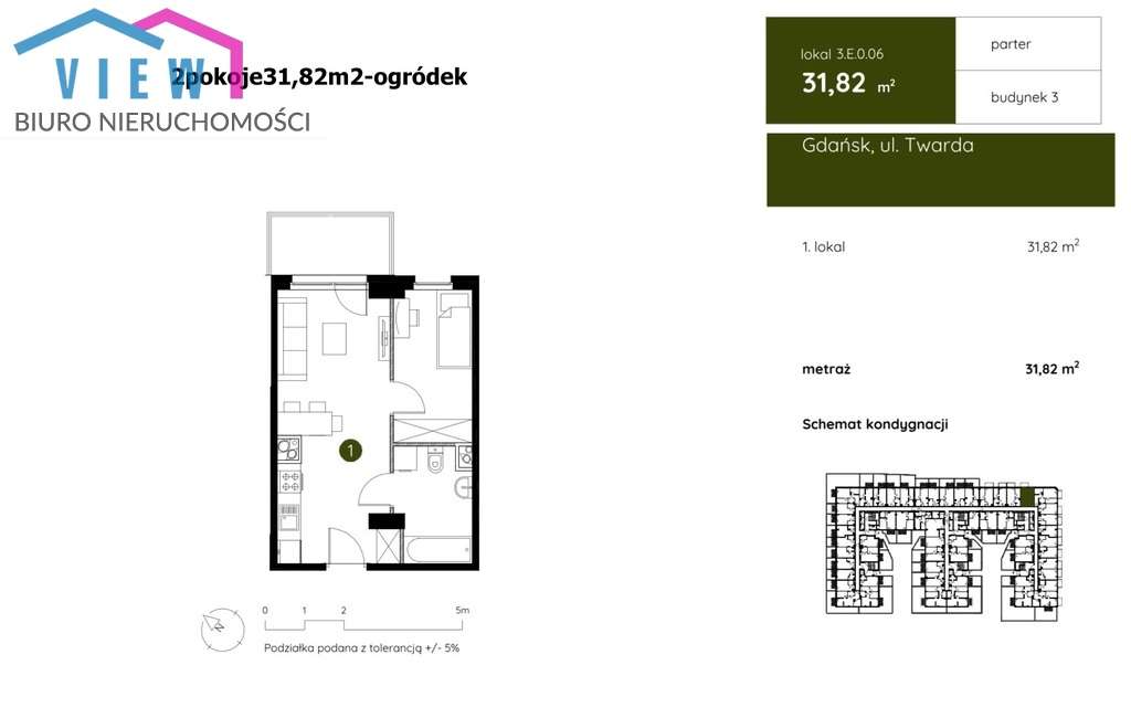 2pokoje/Gdańsk Wrzeszcz/Obok Politechniki/Tramwaj - Pełny obrazek: 2/3