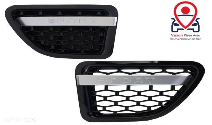 Ansamblu Grila Centrala si Grile Laterale compatibil cu Land Range Rover Sport L320 (2005-2008) Aut - 5