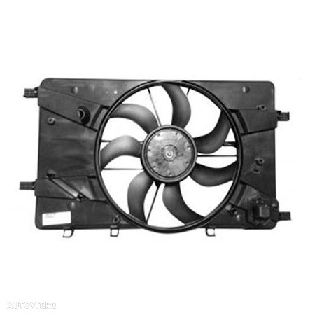 GMV radiator electroventilator Opel Astra J, 10.2009-2017 Motorizare 1,3 Cdti 70kw; 1,4 Turbo 88/103kw; 1,6 85kw; 1,6 Turbo 132kw; 1,7 Cdti 74/81kw Diesel/Benzina, dimensiune 400mm, cu 4 pini, cu rezistorm - 1