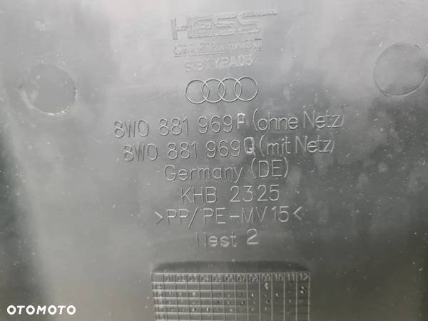 AUDI A4 B9  OSŁONA TYLNA FOTELA 8W0881969P 8W0881969Q - 11