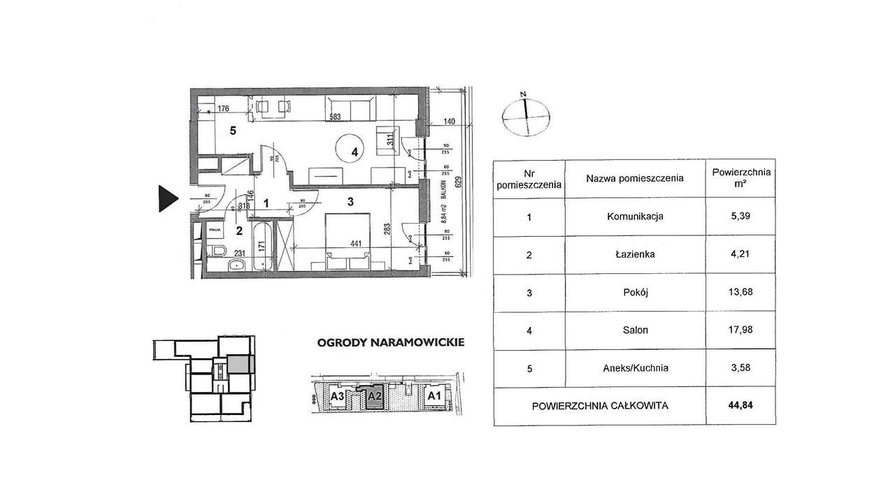 Nowoczesne 2 pokoje blisko tramwaju i terenów rekreacyjnych–Naramowice-19
