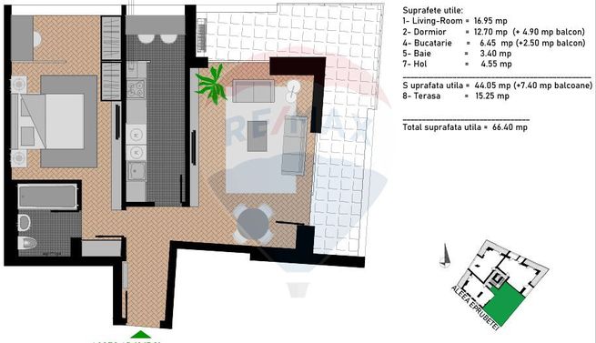 Vanzare Ap 2 camere Camil Ressu-4