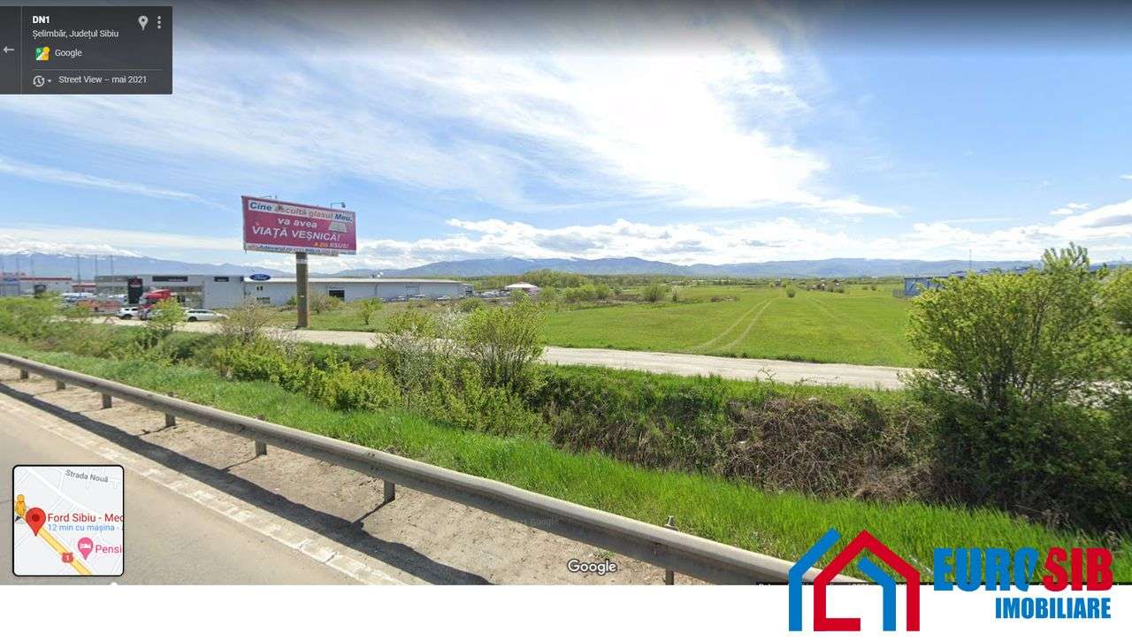 Teren 7000 mp Zona Peugeot - Ford - Mercedes Selimbar Sibiu - Imagine principală: 2/7