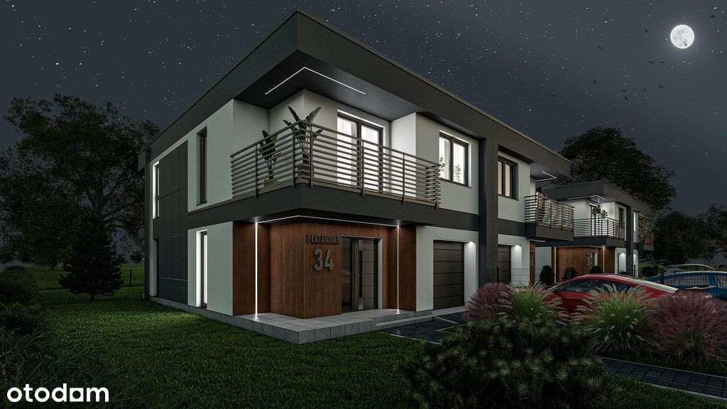 Energooszczędne i nowoczesne bliźniaki z garażem-1