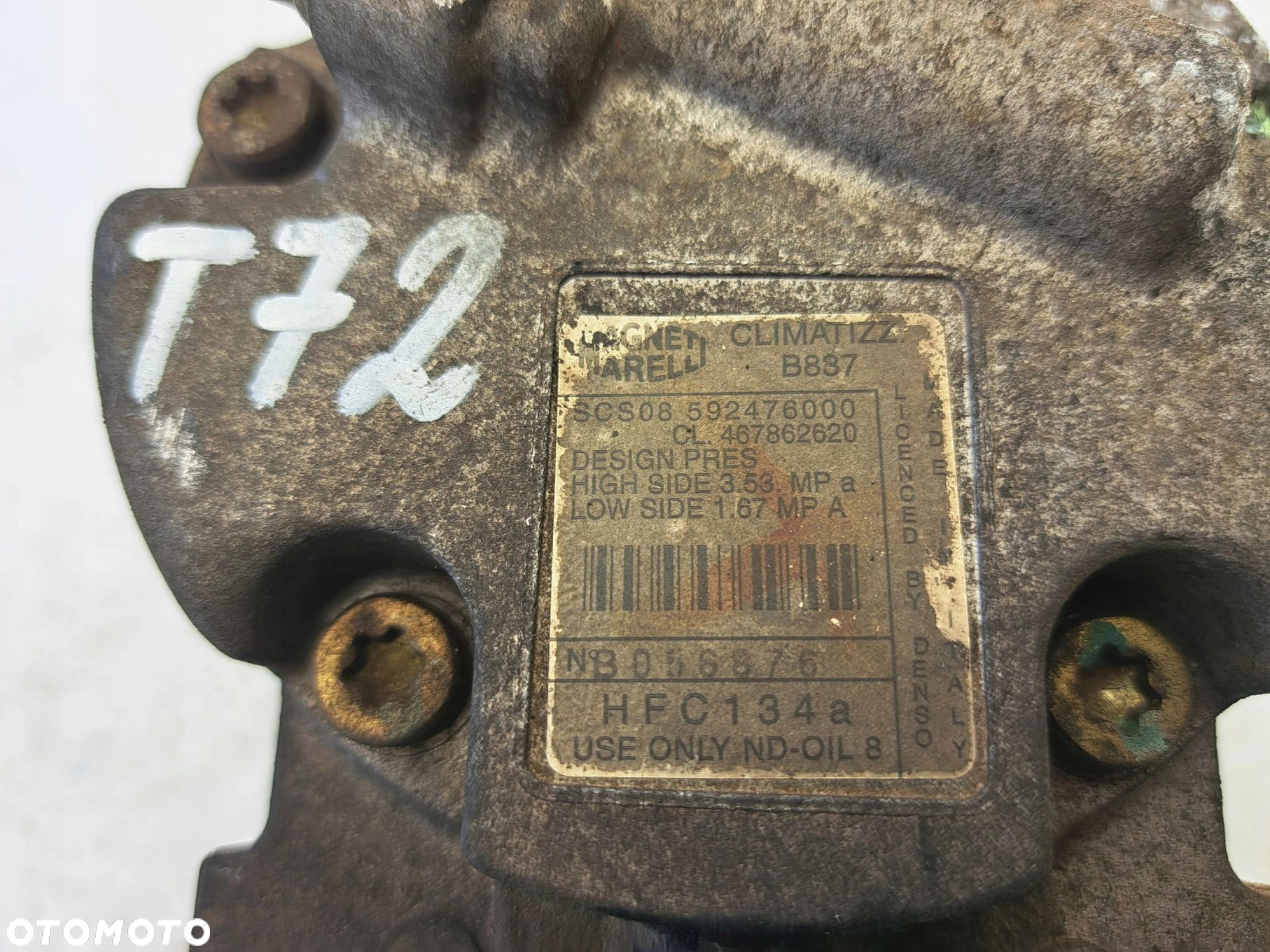 FIAT PUNTO 592476000 SPRĘŻARKA KLIMATYZACJI KOMPRE - 4