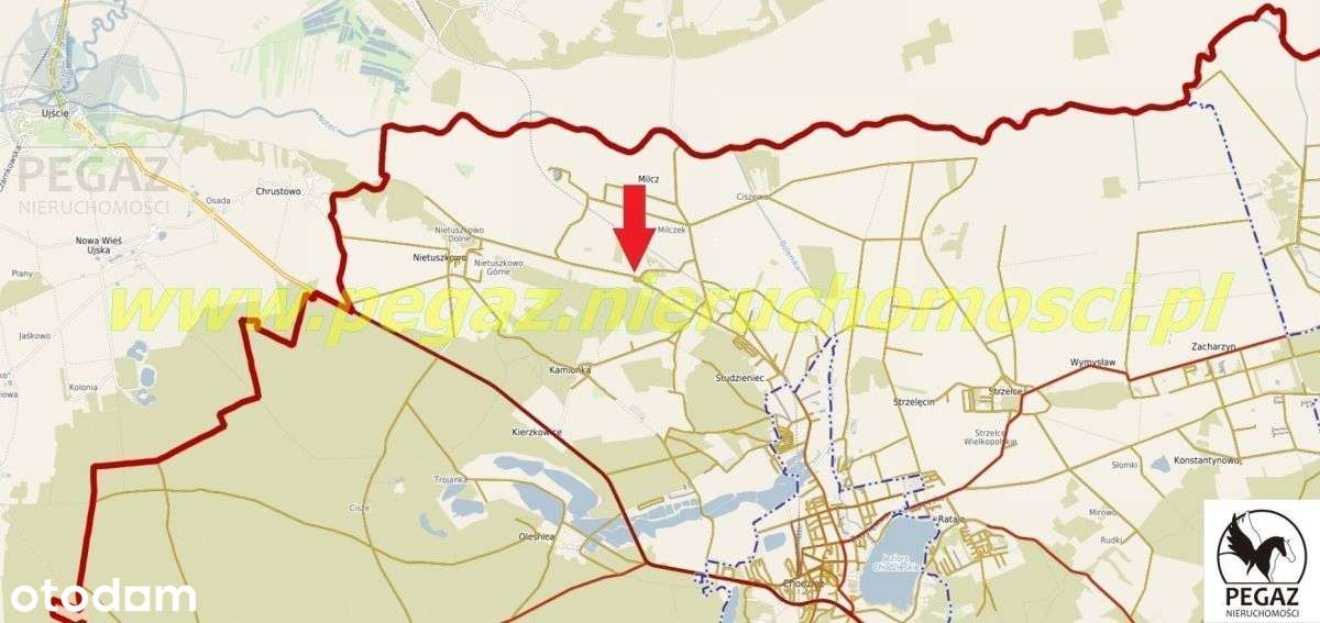 Działka rolna na skraju zabudowy w Milczu k. - Pełny obrazek: 4/10